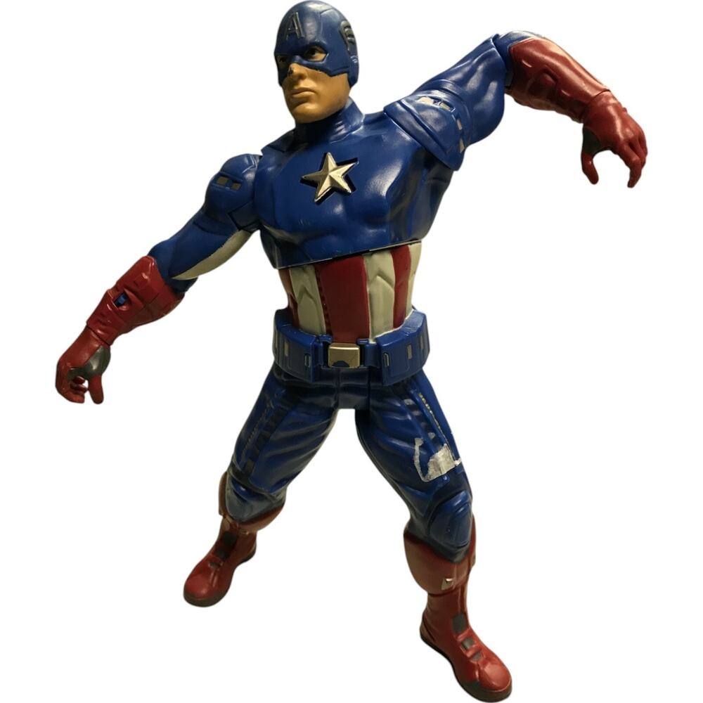 Hasbro 2012 Marvel Avengers Captain America Talking Electronic Action Figure